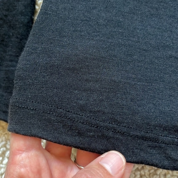 AMERICAN GIANT Long Sleeve Tee in Black Size Small - Picture 5 of 8